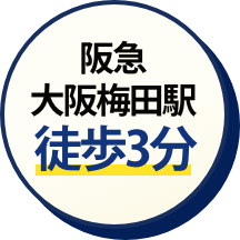 西梅田駅 徒歩3分